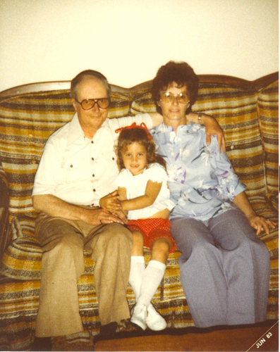 Me with my grandmother and grandfather.